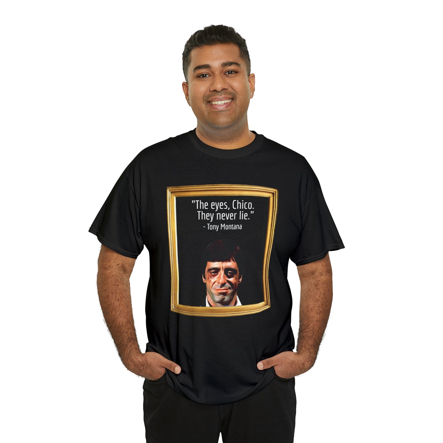 Tony Montana Eyes Unisex Heavy Cotton Tee