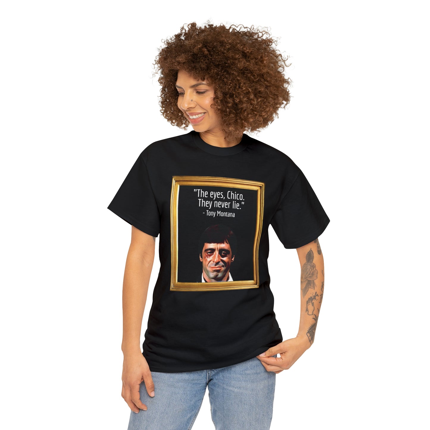 Tony Montana Eyes Unisex Heavy Cotton Tee