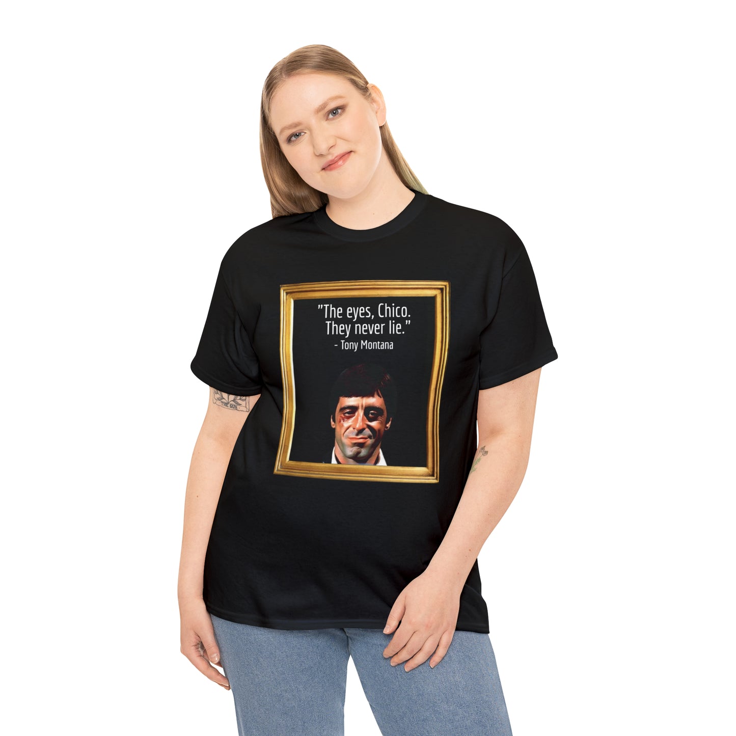 Tony Montana Eyes Unisex Heavy Cotton Tee