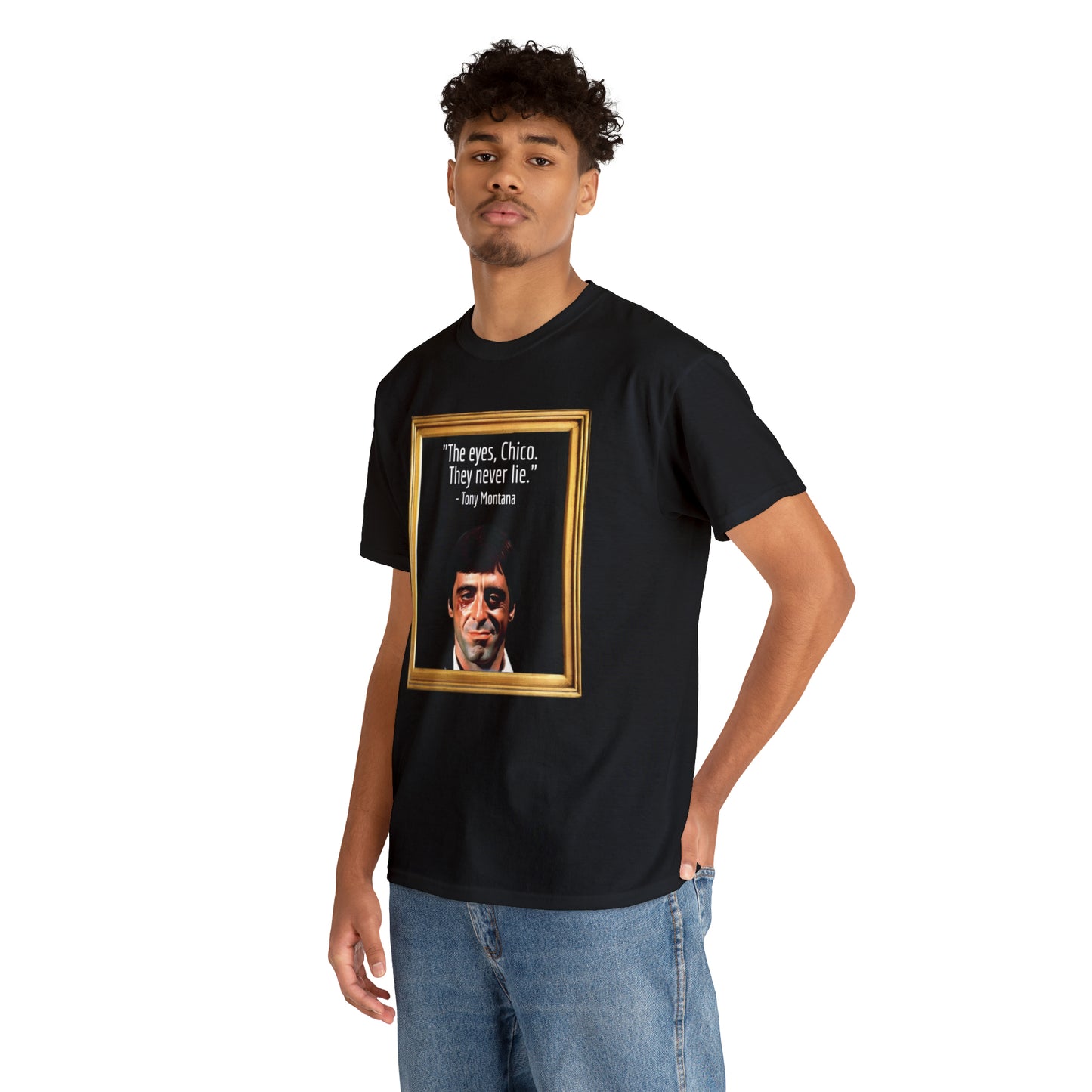 Tony Montana Eyes Unisex Heavy Cotton Tee